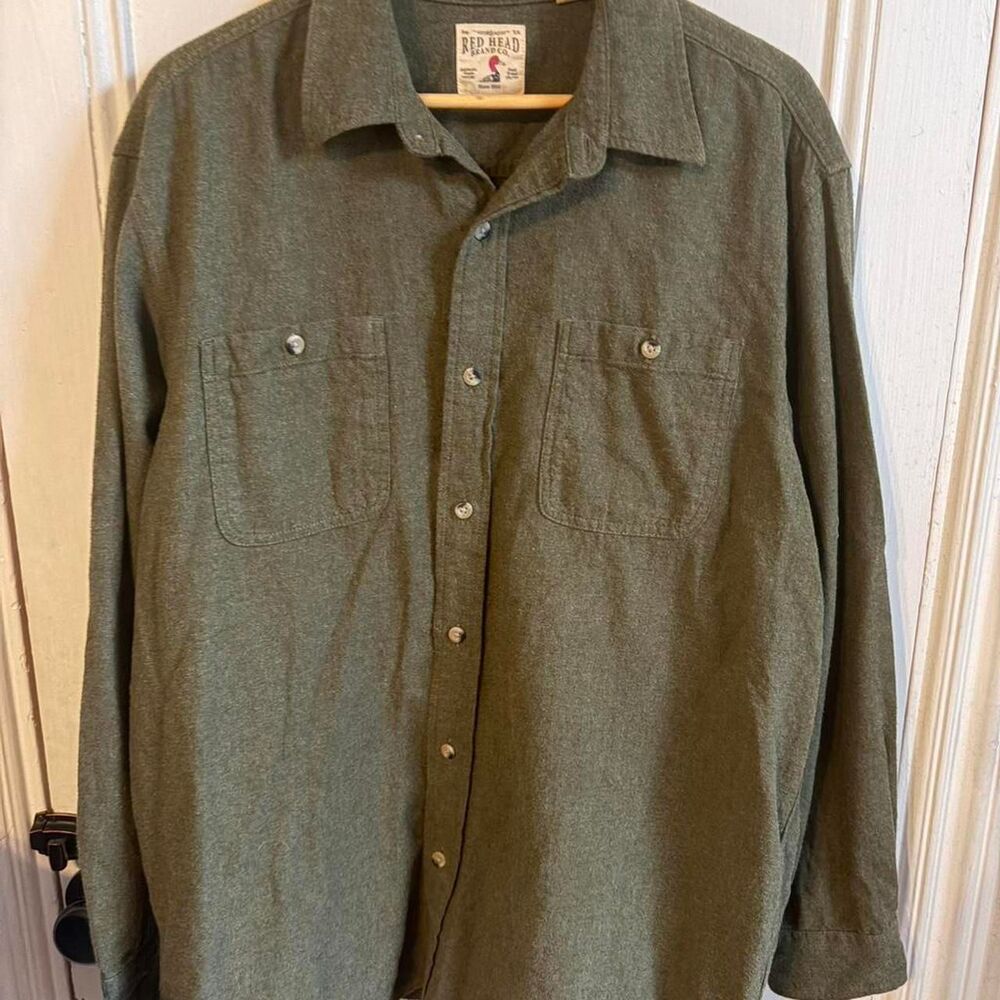 Redhead-clothing Men's Green and Khaki Shirt